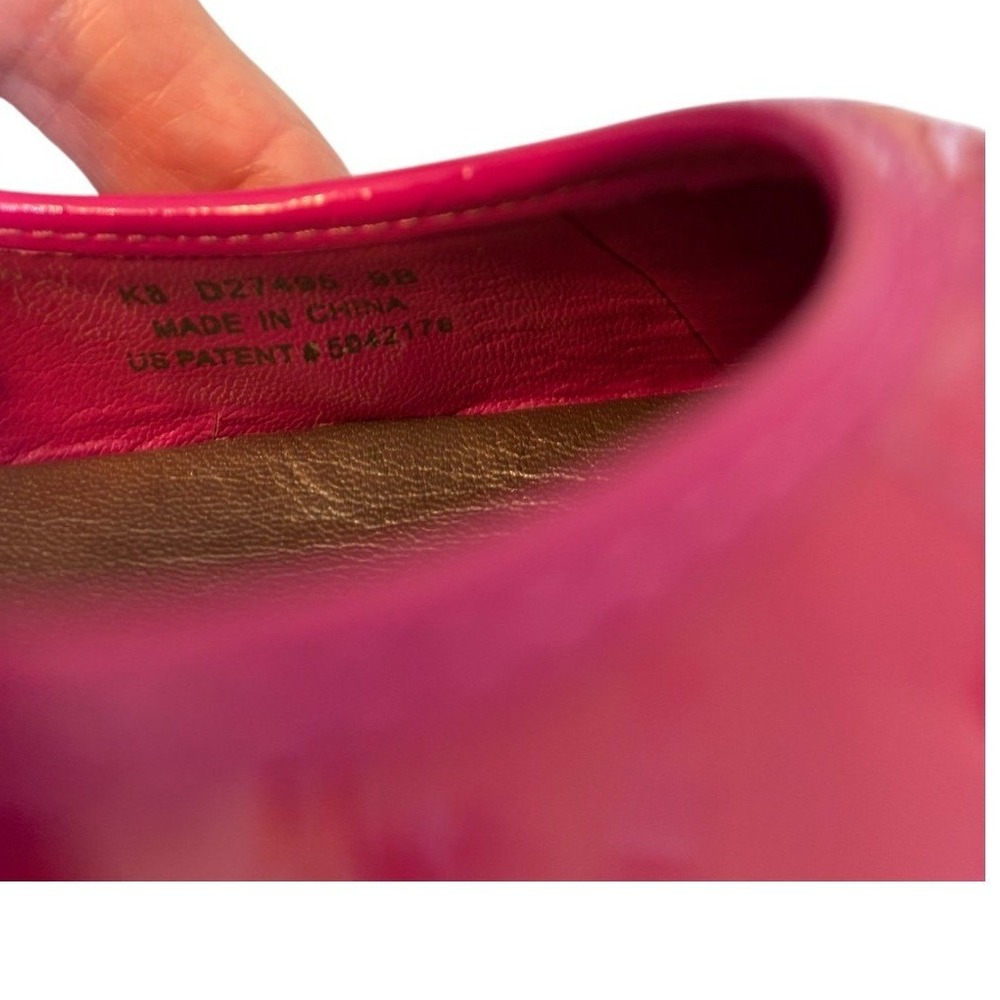 Cole Haan Womens Hot Pink Patent Leather Nike Air Ballet Flats D27496 Size 9B - Picture 7 of 8